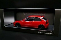 【イグニッションモデル】 1/18 ホンダ シビック (EK9) Type R Red★生産予定数：100pc [IG2677]★未開封新品！_画像2