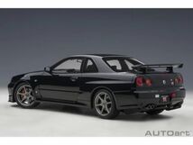 【オートアート】 1/18 日産 スカイライン GT-R （R34） Vスペック II （ブラックパール）※再生産価格変更 [77407]★未開封新品！_画像2