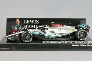 【ミニチャンプス】 1/43 メルセデス AMG F1 W13 ルイス・ハミルトン フランスGP 2022 F1参戦300戦目 [417221244]★未開封新品！