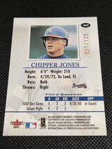 2001 FLEER SKYBOX PROMINENCE AUTHORITY BASEBALL 021/125 CHIPPER JONES チッパー・ジョーンズ _画像2