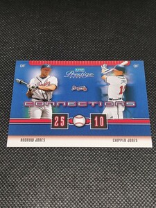 2003 PLAYOFF PRESTIGE CONNECTIONS 082/100 CHIPPER JONES チッパー・ジョーンズ ANDRUW JONES 100枚