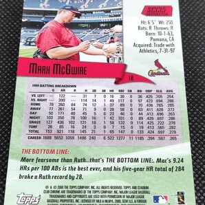 2000 TOPPS STADIUM CLUB CHROME SCC15 REFRACTOR リフラクター MARK McGWIRE マーク・マグワイアの画像2