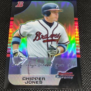 2005 TOPPS BOWMAN CHROME REFRACTOR CHIPPER JONES チッパー・ジョーンズ リフラクターの画像1