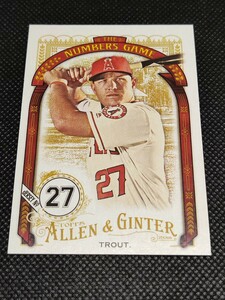 2016 Topps ALLEN GINTER NUMBERS GAME MIKE TROUT マイク・トラウト