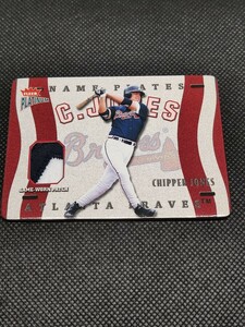 2003 FLEER NAME PLATES PATCH CHIPPER JONES チッパー・ジョーンズ