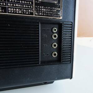 70s SANYO フリップ時計付 ビンテージ ラジカセ MR-4880 TRANS WORD 整備済 動作品 希少 パタパタ時計 現状 モダンデザイン スペースエイジの画像6