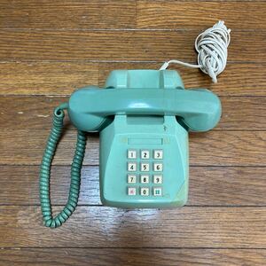  Showa Retro Japan electro- confidence telephone . company telephone machine 600-P green 