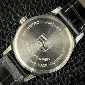 ◆激熱人気◆ 美品 ORIS オリス 1970'S ヴィンテージ 腕時計 メンズ手巻き アンティーク スイス 文字盤メタリックグリーン 3の画像6