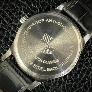 ◆激熱人気◆ 美品 ORIS オリス 1970'S ヴィンテージ 腕時計 メンズ手巻き アンティーク スイス 文字盤グリーン幾何学模様6の画像5