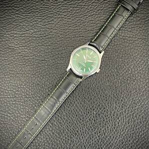 ◆激熱人気◆ 美品 ORIS オリス 1970'S ヴィンテージ 腕時計 メンズ手巻き アンティーク スイス 文字盤グリーン幾何学模様6の画像6