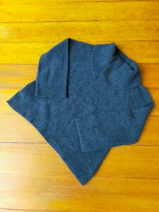 カシミヤ　ニット　日本製　セーター　ネイビー　ゆったり　ウール　WOOL　　
