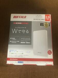 【未開封中古】BUFFALO HD-PGF2.0U3-BWHA 箱ボロ特価　EM240454