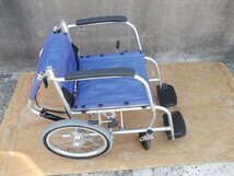TS-24-0410-01　【カワムラサイクル】介助用 軽量車椅子 ふわりす KF16-40SB(側面カバ-、レッグサポートなし）_画像8