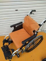 KS-24-0424-14　クッション・背もたれ代用品 車椅子 自走式 ネクストコア アジャスト NEXT-51B 松永製作所　座幅40cm_画像1