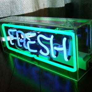 新品/定価1万4300円☆ネオン管☆照明FRESH ネオンサイン店舗ビンテージ間接照明neonネオンワード看板レトロbarカフェusaアメリカ雑貨word の画像2