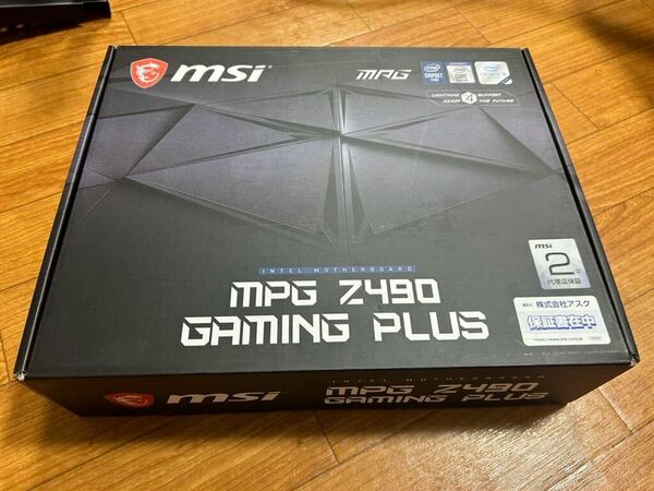 美品　MSI MPG Z490 GAMING PLUS マザーボード ATX [Intel Z490チップセット搭載] MB4954　LGA 1200　第10世代インテル Core　DDR4　