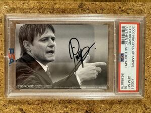 2009 J -League TL Nagoya Grand Pass восемь Doragan Stoykovich Autograph /40 ПРИКЛЮЧЕНО PSA10