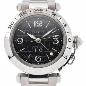 カルティエ CARTIER W31049M7 パシャC メリディアン ビッグデイト GMT 自動巻き ユニセックス 良品 A#129689