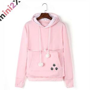  cat storage with pocket Parker pink М size .... Parker lady's men's cat ... for clothes cat inserting with pocket 