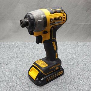 【工具等】DEWALT（デウォルト）　20V コードレスインパクトドライバー DCF787 1.3Ah 本体 バッテリー　中古品