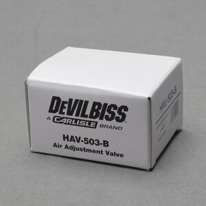 【その他】DEVILBISS（デビルビス）　ゲージ付きエアバルブ　手元圧力計　HAV-503-B　未使用品
