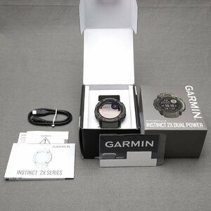 [ прочее ]GARMIN( Garmin ) INSTINCT 2X DUAL POWER in стойка nkto двойной энергия GPS часы б/у товар 