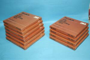 スコッチ オープンリールテープ７号　使用済み中古10本　プラリール　176-370が4本　177-550が6本