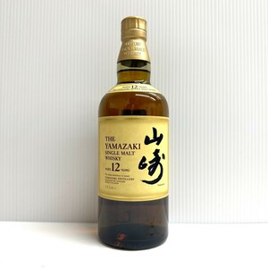 N★1円〜 【未開栓】 サントリー SUNTRY 山崎 YAMAZAKI 12年 シングルモルト 700ml 43％ ラベル汚れあり