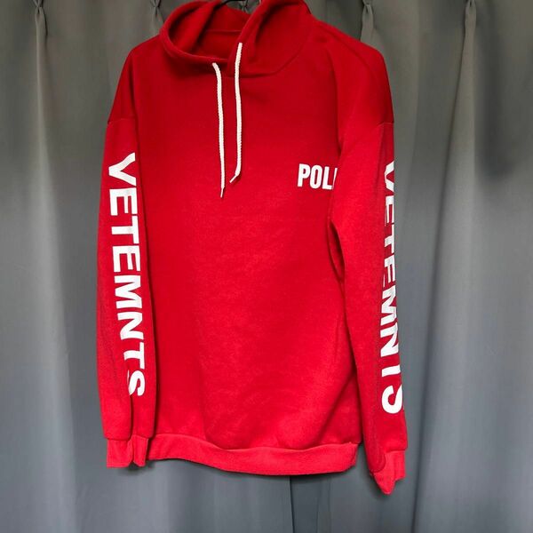 Vetemnts/パーカー Hooded スウェット Sweatshirt フーディ プルオーバー サイドライン