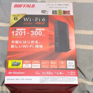 バッファロー WSR-1500AX2S-BK Wi-Fiルーター ブラック