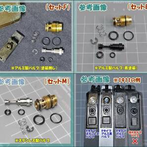 WA セットE 1911 ハイキャパ Rタイプ アルミ黒バルブ 放出バルブ用Oリング ウエスタンアームズ ガスブロ ガスガンの画像2