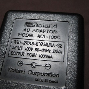  ローランド Roland ACI-100C 9V センターマイナス 電源アダプター ACアダプター 中古 動作品 送料一律520円 同梱可の画像1