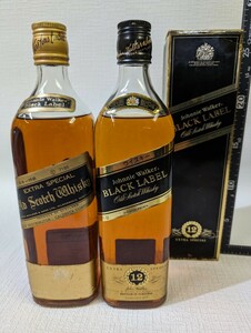 未開封 古酒 ジョニーウォーカー 700ml 40% ２本セット 未開栓 黒キャップ ＊箱付 JOHNNIE WALKER エクストラスペシャル ウイスキー 特級