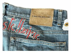 【21】 カステルバジャック　CASTELBAJAC　ストレッチデニム 　ユーズド加工　ｗ８２サイズ