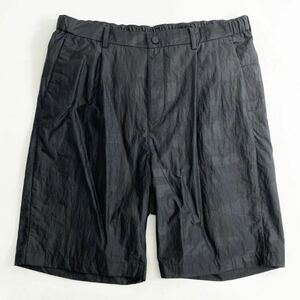 54c23 《未使用》 BLACK LABEL CRESTBRIDGE ブラックレーベル クレストブリッジ ナイロンショーツ ショートパンツ LL ブラック 半ズボン 