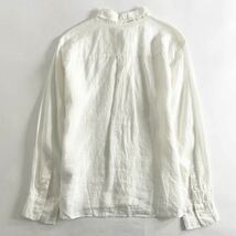 14d7 plage プラージュ ロングスリーブ リネンシャツ 21-050-922-8020-1-0 size38 ホワイト 長袖 麻 LINEN SHIRT 日本製_画像2