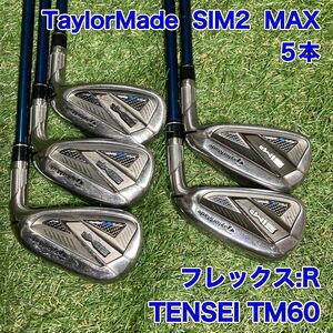 SIM2 MAX アイアン5本　シムツーマックス　テーラーメイド　ゴルフクラブ