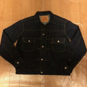 ③濃紺 未使用バレンシア工場製サイズ44 LEVIS 507XX リーバイス 2nd デニムジャケット 紙パッチ セカンド米国製アメリカ製Gジャンの画像1