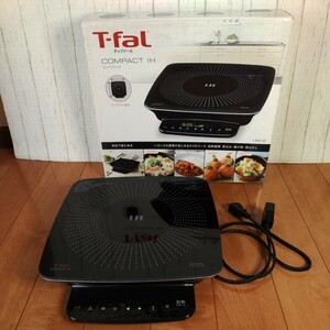 T-fal IHクッキングヒーター 動作確認済 コンパクトIH IH703870 卓上コンロ 中古現状品 1400W 4コース IH調理器 IHコンロ ティファール