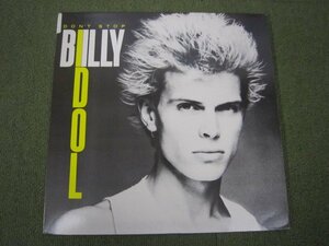 LP6354-BILLY IDOL　ビリー・アイドル　DON'T STOP　ポスター付き