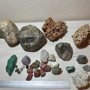 原石 天然石 鉱物 コレクション 鉱石 岩石 自然 鉱物標本 セット　No.2