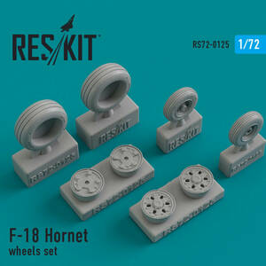 ◆◇RESKIT【RS72-0125】1/72 F-18(A/B/C/D)ホーネット ホイール&タイヤ(汎用)◇◆