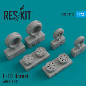 ◆◇RESKIT【RS72-0125】1/72 F-18(A/B/C/D)ホーネット ホイール&タイヤ(汎用)◇◆　