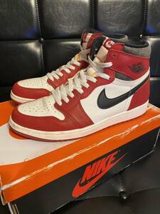 美品Nike AirJordan1 High OG Lost&Foundシカゴエアジョーダン1ロスト&ファウンドCHICAGO28.5cm