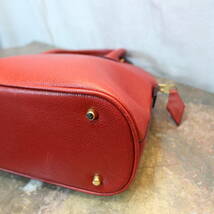 mauro governa DOME TYPE LEATHER 2WAY SHOULDER BAG MADE IN ITALY/マウロゴヴェルナドーム型レザー2wayショルダーバッグ_画像7