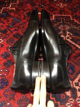 試着程度 SANTONI 7653 LEATHER STRAIGHT SHOES MADE IN ITALY/サントーニレザーストレートチップシューズ_画像6