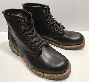  almost new goods!! HAWKINS Hawkins HL40111 DRESS BOOT dress boots dense brown Beck man type us 7.5 / 25.5cm oil leather 