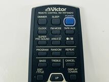 Victor ビクター オーディオリモコン リモコン RM-RXFSMD10 赤外線確認済み　N042603_画像3