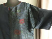 NO3１　着物リメイク　正絹大島紬のチュニック 　サイズゆったり大きめ　　送料無料　ハンドメイド_画像3