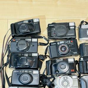 1円～ まとめ売り コンパクトカメラ 計21台 Canon、Nikon、FUJIFILM、OLYMPUS、PENTAX、Konica、MINOLTA等 カメラまとめの画像2